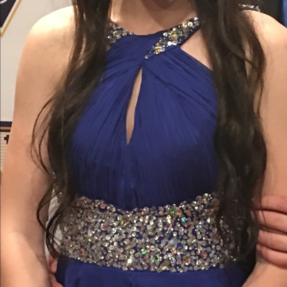Royal Blue Prom Dress - Picture 4 of 7